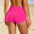 thumbnail image 5 of Rexolia Women's High Waist Swim Shorts Ruched Side Tummy Control Yoga Beach Workout Hot Pink XL, 5 of 5