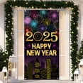 thumbnail image 4 of Banner de cuenta regresiva de Año Nuevo 2025 para puerta de garaje, decoración para eventos de Nochevieja, fiesta de fuegos artificiales de Año Nuevo, 4 of 5