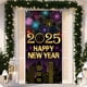 thumbnail image 2 of Banner de puerta de Feliz Año Nuevo Decoraciones Colgantes Banner de puerta de entrada para vacaciones de invierno Año Nuevo Interior Exterior, 2 of 5
