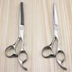 thumbnail image 1 of Juego de tijeras de peluquería de 15 cm (6 pulgadas) de acero inoxidable japonés con tijeras de entresacar para barberos., 1 of 4