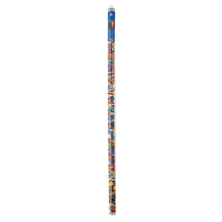 Plus-Plus: Super Tube - Basic Color Mix - 500 Pieces – Construction Building STEM Toy, Interlocking Mini Puzzle Blocks, Open Play Set, Kids Ages 5+