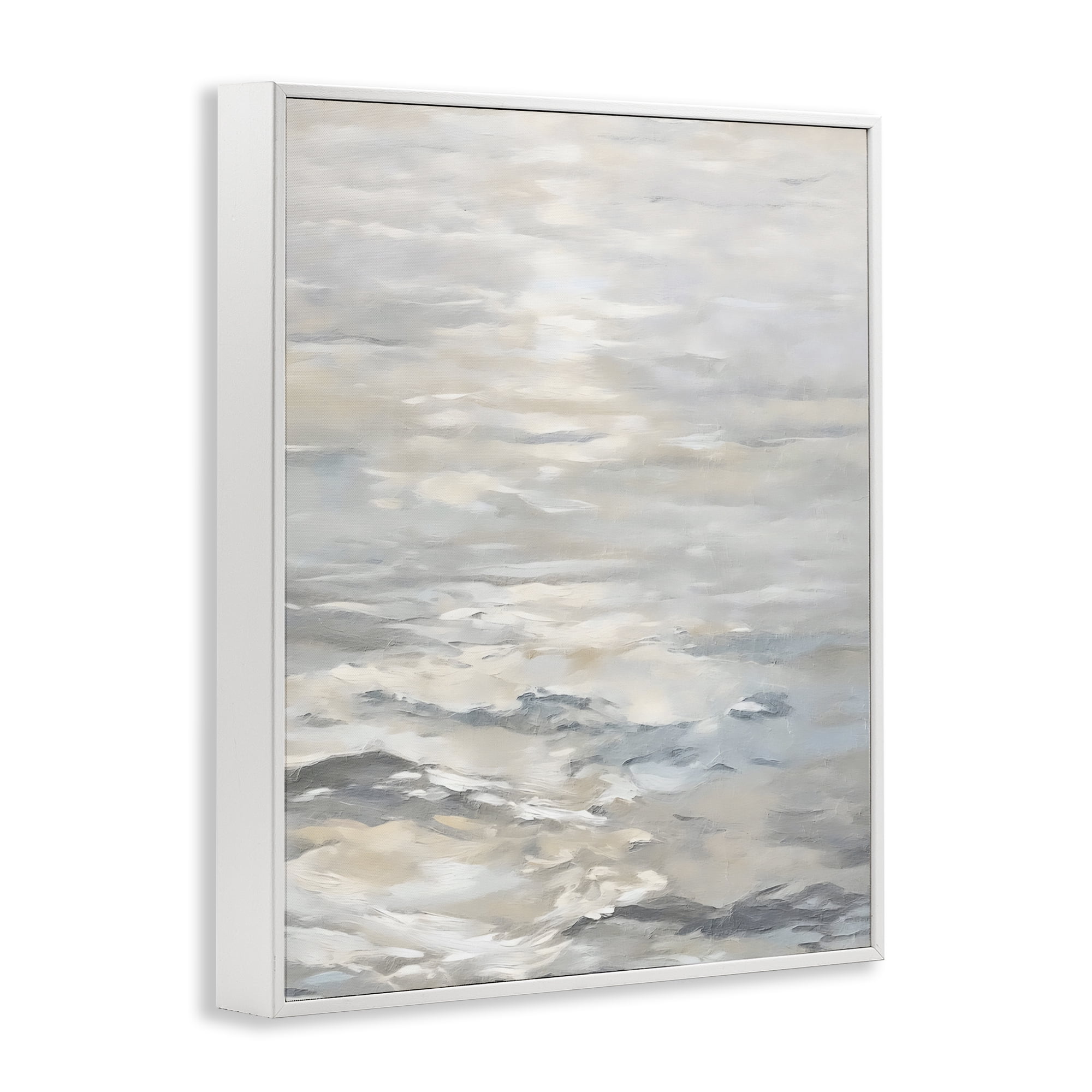 Stupell Industries Shallow Reflections Morning Light White Framed Giclee Art, design by Riley B