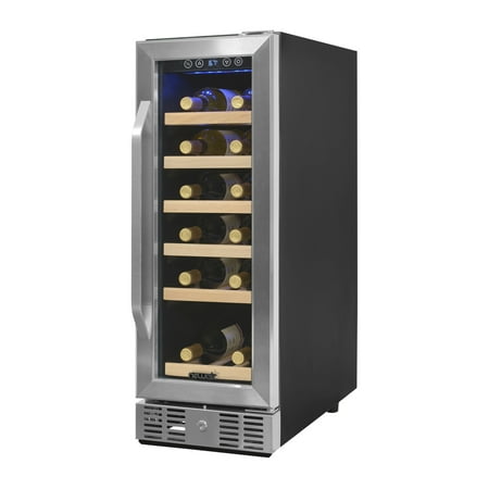 NewAir Compact 19-Bottle Wine Refrigerator, Stainless