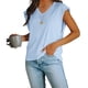 thumbnail image 4 of Camiseta sin mangas informal con mangas casquillo para mujer - Camiseta básica holgada para ir de compras o salir de fiesta durante las vacaciones - Tallas S-XXL, 4 of 6