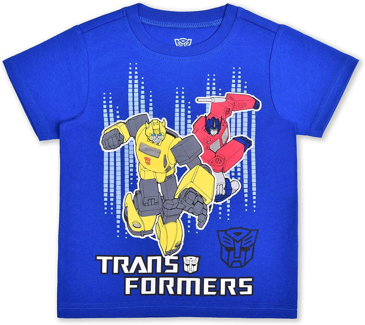 Transformers Optimus Prime and Bumblebee Boys 4 Pack Character Short Sleeve Tees, 4-7