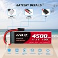 thumbnail image 4 of 2pcs HRB 11.1V 3S 4500mAh LiPo Battery for RC Traxxas Car Truck Airplane FPV, 4 of 6
