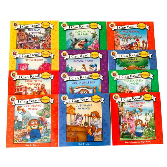 12 Books/set I Can Read Phonics Little Critters English Picture Book Children Kids Pocket Story Books Learning Education Enlightenment Reading Gifts