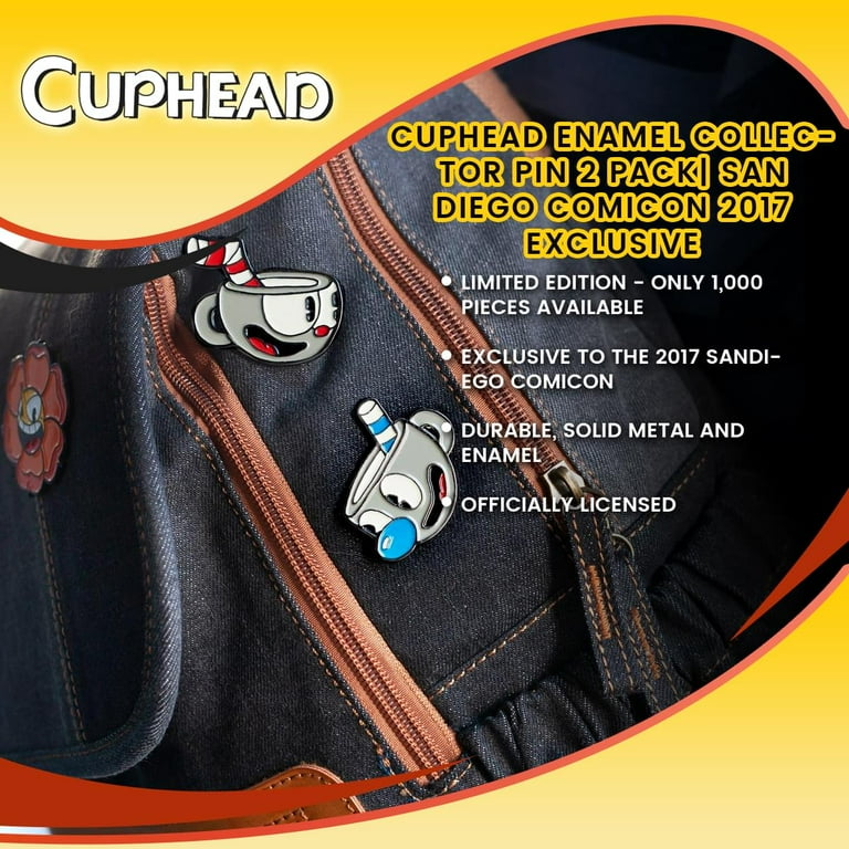Cuphead Enamel Collector Pin 2 Pack| San Diego ComiCon 2017