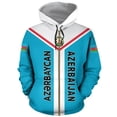 thumbnail image 3 of Sudadera con capucha con estampado 3D de bandera nacional de Azerbaiyán para hombre y mujer, ropa de calle de primavera, abrigo de manga larga, sudadera con cremallera, jerséis para hombre, 3 of 5