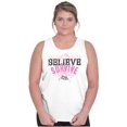 thumbnail image 5 of Breast Cancer Believe Survive Aware Tank Top Tee Shirt Women Brisco Brands L, 5 of 6