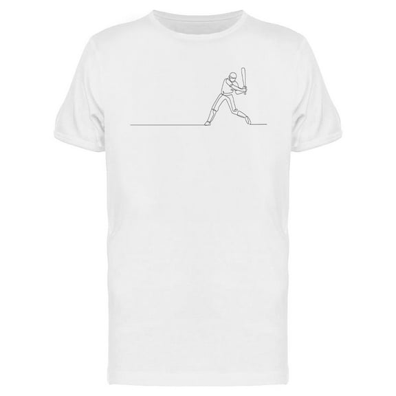 Young Agile Baseball Player T-Shirt Men -Image by Shutterstock, Male Medium