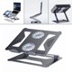 thumbnail image 4 of soportes para laptop Almohadilla De Enfriamiento Para Computadora Portátil Ventiladores USB Dobles Enfriador Soporte De Soporte Ajustable Gris gris Magideal soportes para laptop, 4 of 6