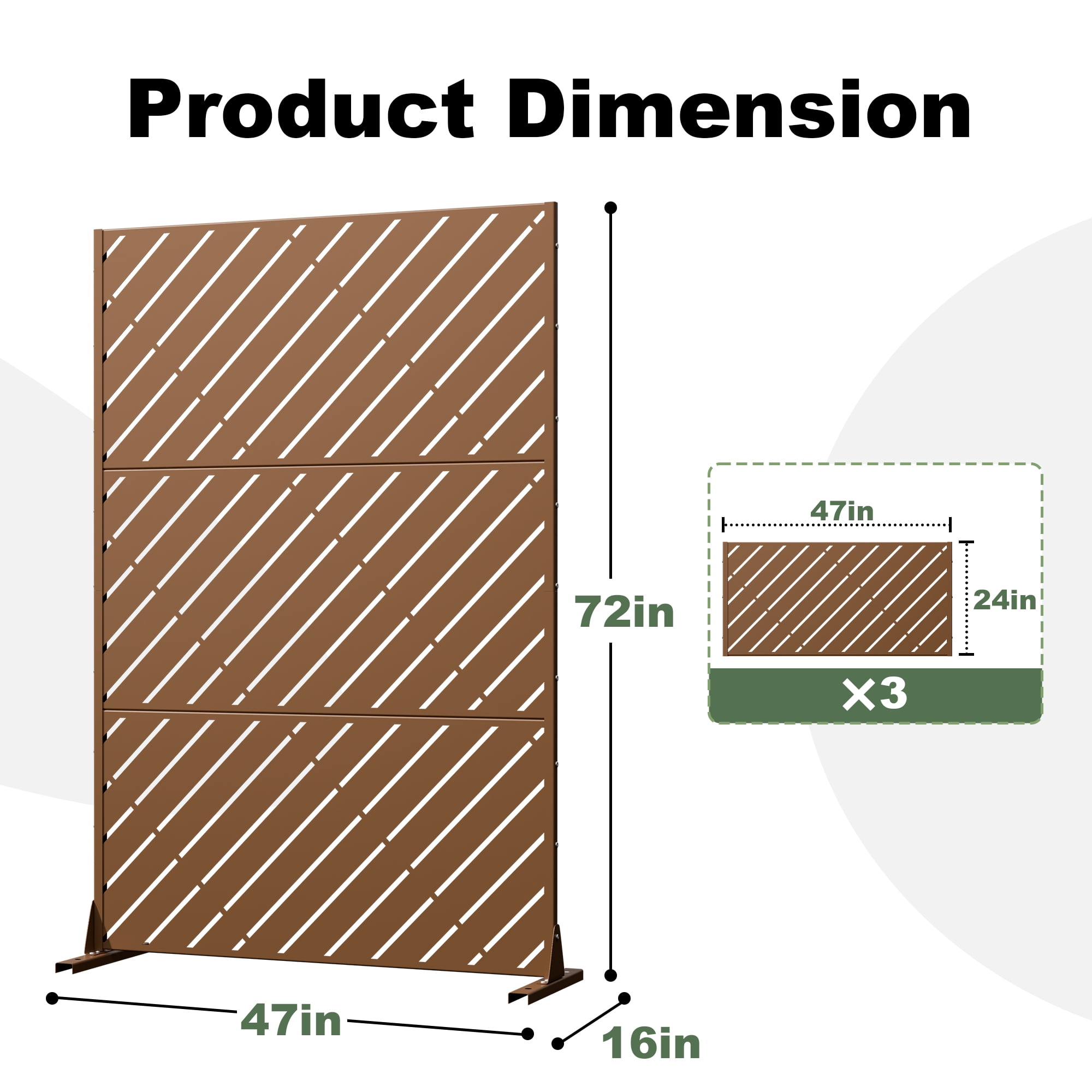 Outdoor Metal Privacy Screen