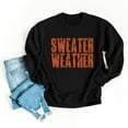 thumbnail image 5 of Sweater Weather Block Distressed - Women's Graphic Sweatshirt, 5 of 9