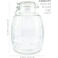 thumbnail image 5 of Darware Gallon Glass Barrel Jar; Clamp-Top Barrel-Shaped Canister for Food and Household Storage, 5 of 6