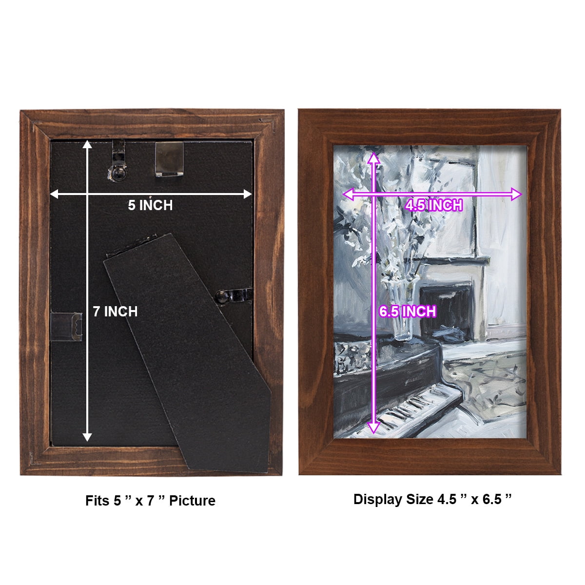 Piano Blues III - Framed Print w/glass - Chestnut