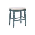 thumbnail image 1 of Hunter Blue Backless Counter Stool, 1 of 7