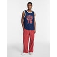 thumbnail image 2 of No Boundaries USA Vertical Stripe Mesh Tank Top, Men's XS-4XLT, 2 of 5