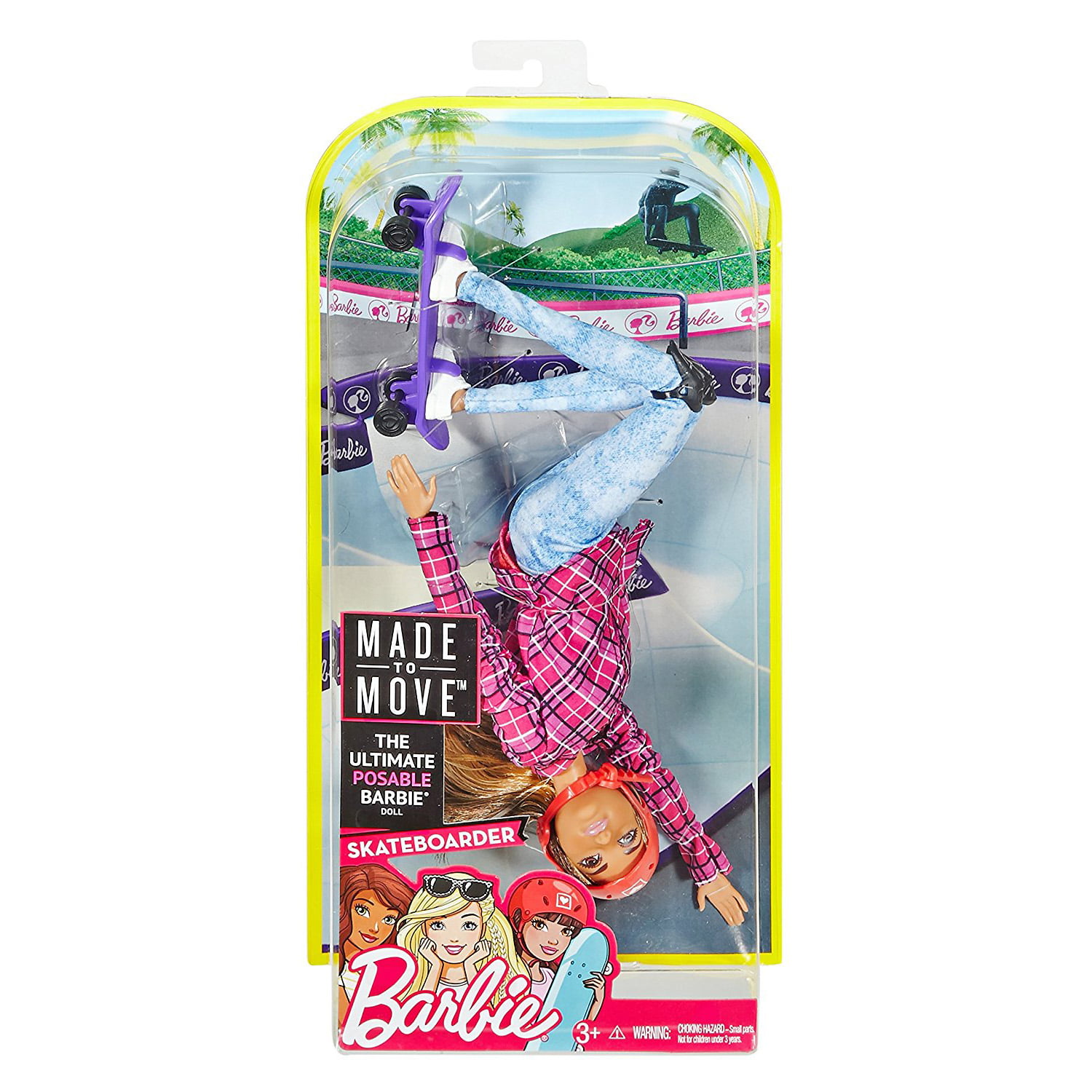 Barbie Made Move Skateboarder Doll - Walmart.com