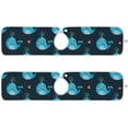 thumbnail image 2 of Cute Whales Fishes Blue 2PCS Faucet Absorbent Mat Kitchen Faucet Sink Splash Guard Microfiber Cloth Faucet Splash Catcher Water Absorbent Mat Behind Faucet, Faucet Mat for Kitchen Sink 30x5in, 2 of 7