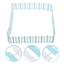 HAKIDZEL Mini Fence Panels Resin Small Garden Fencing for Outdoor Garden 1Pcs 35.37X0.08In