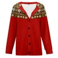 thumbnail image 4 of TINZ Cardigan Veste Style Ethnique Imprimé pour Femmes Veste d'Automne et d'Hiver pour Femmes Long Cardigan Léopard pour Femmes Cardigan à Franges pour Femmes Chandail Cardigan, 4 of 4