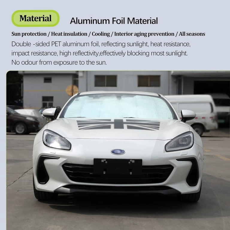 Perfect Fit Sun Shade For Subaru BRZ (2022-2025) - Windshield Heat Shield With Steel Rings
