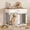 41'' Dog Crate Furniture, variant on TIMHAKA 48 Inch Heavy Duty Indestructible Dog Crate w/ Double Doors Indoor Extra Large Dog Crate w/ Self-Locking Latch & Removable Tray