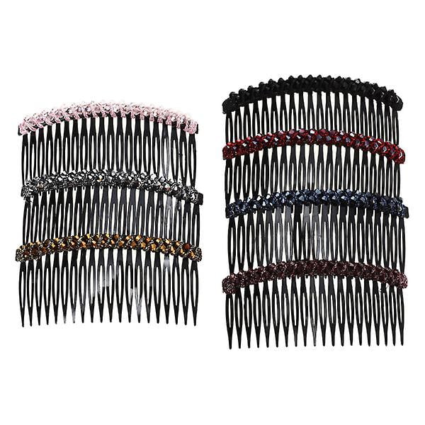 7 Pcs Combs Women Cellulose Hair Comb Rhinestone Hair Combs Bridal Side Comb