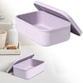 thumbnail image 2 of Leak Proof Silicone Travel Soap Box 0.08 Gallon Portable Soap Holder with Lid for Business Trip Gym Camping Bathroom Washing Easy Clean, Soap Box *1, 2 of 9
