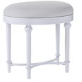 thumbnail image 2 of Hillsdale Tabouret de Coiffeuse Cape May en Blanc Mat, 2 of 4