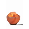 thumbnail image 1 of Lampe au sel de l'Himalaya Mountain Gold™ sculptée en forme de bol de feu, 1 of 1
