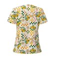 thumbnail image 4 of Naloa Hawaii Palms Print T-Shirts Short Sleeve V Neck Tees for Women Fashion Tops Trendy Lightweight Soft Casual Summer Outfits Clothes, 4 of 5