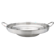 ARC USA 575 23" Camping Heavy Duty Stainless Steel Comal Cazo Griddle Fryer Cookware