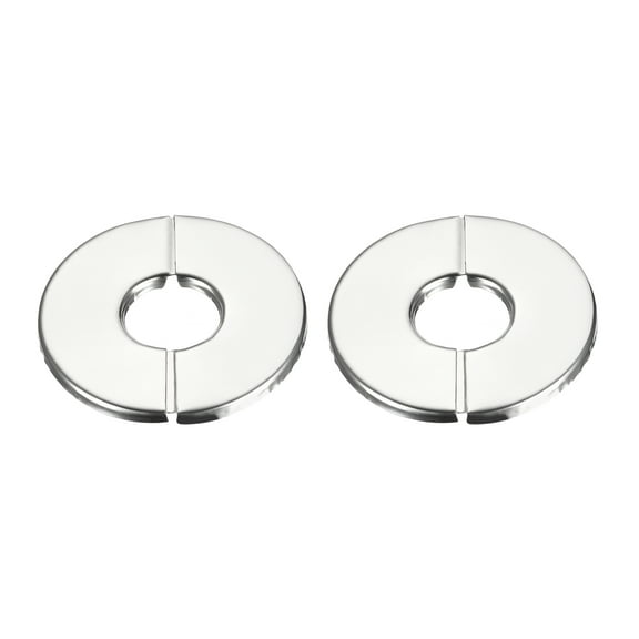 Uxcell Wall Split Flange, 201 Stainless Steel Round Escutcheon Plate for 23mm Diameter Pipe 2 Pack
