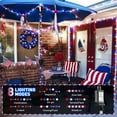 thumbnail image 2 of JMEXSUSS Red White & Blue Lights Clear Wire, 66 Ft 200 LED 4th of July Decorations String Lights Plug in, Christmas Lights for Independence Day Celebration Party Memorial Day Patriotic Holidays Decor, 2 of 8