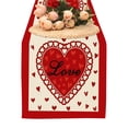 thumbnail image 1 of Valentine's Day Table Flag Festival Love Print Car Doll Pattern Home Decoration Tablecloth Party Atmosphere Decoration Props Table Runners, 1 of 4