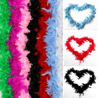 Juexica 24 Pcs 6.6 ft Colorful Feather Boas Thin Plush Turkey Feather Scarf for Unisex Women Girls Kids Adult Costume Party Bulk Decorations Wedding