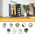 thumbnail image 4 of Craftian Golf Bag Organizer Stand Holder with Wheels Golf Bags Golf Clubs Golf Balls and Golf Equipment Accessories Garage Club and Shed, 4 of 7
