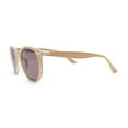 thumbnail image 3 of Mens Polarized Thin Plastic Horn Rim Hipster Rectangle Retro Sunglasses Beige - Brown, 3 of 4