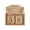 Log color, variant on SDFGTstore Vintage Wooden Permanent Calendar With Month Date Block For Home Desk Decoration