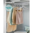 thumbnail image 2 of Perchas para ropa SONGMICS, 50 unidades, plástico, hombros anchos, 2 of 6