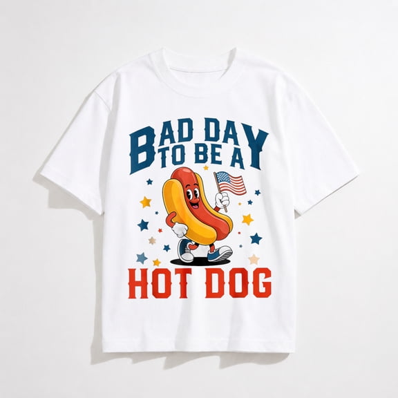 It's a Bad Day To Be a Hot Dog Co.Bad Day to Be A Hot Dog Funny 4th of July BBQ Grilling T-Shirt