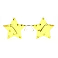 thumbnail image 2 of Rhinestone Studded Rimless Star Shape Hippie Color Sunglasses Gold - Yellow, 2 of 4