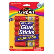 Cra-Z-Art School Quality Washable Glue Sticks Value Pack, 12 Count