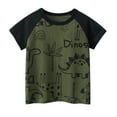 thumbnail image 1 of Sunnyoo T-Shirt à Manches Courtes pour Garçons avec Imprimé Dinosaure, Col Ras du Cou Décontracté, Tee, 1 of 3