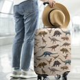 thumbnail image 2 of Beige Realistic Dinosaurs Pattern Luggage Cover Fashion Suitcase Cover Baggage Covers Fit 25-28 Inch Luggage (Go Travel), 2 of 5
