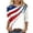 tops 119#White, variant on oqasdz T Shirts for Women Independence Day 3/4 Sleeve Crew Neck Patriotic Graphic Top Loose Fit 4th of July Vacation Clothes