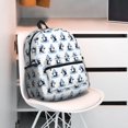 thumbnail image 5 of KLL Skiing Penguin Funny Print Laptop Backpack,Lightweight Backpack for Women Men Travel Daypack Fit for Travel Hiking Weekend, 5 of 6