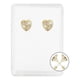 thumbnail image 1 of JOYARIS Arete Broquel Corazón Bola Liso Zirconia Amor Regalo Oro10k A-0000151, 1 of 3